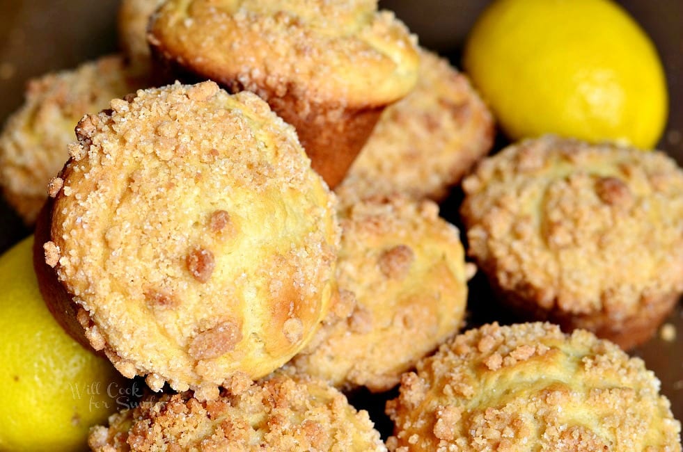 Lemon Streusel Muffins 4 from willcookforsmiles.com