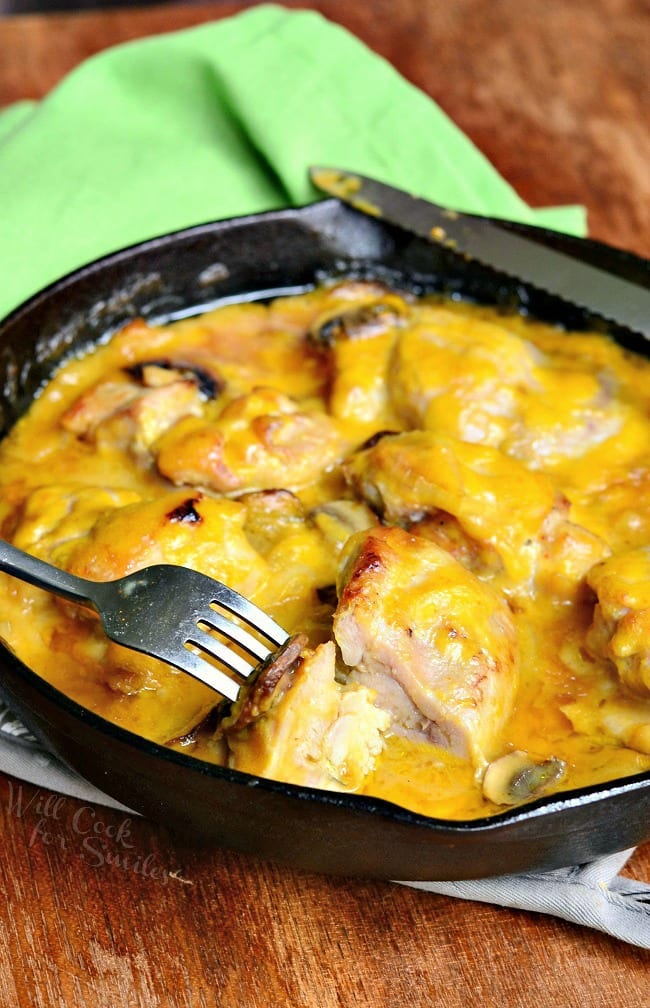 Spicy Honey Mustard Chicken from willcookforsmiles.com