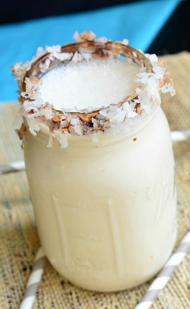 Lightened Almond Joy Milkshake Will Cook For Smiles
