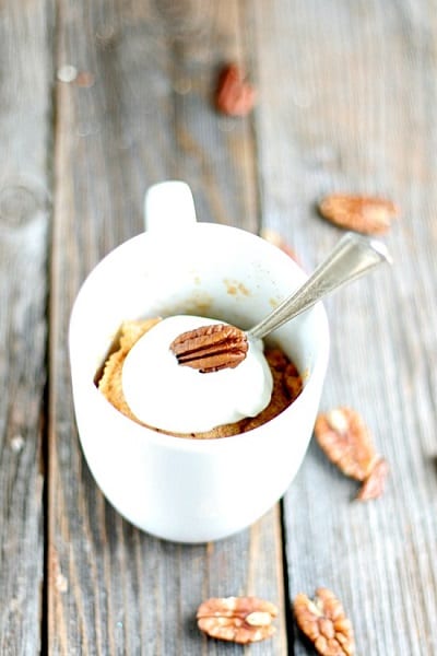 Carrot-Cake-in-a-Mug-with-yogurt-and-pecans