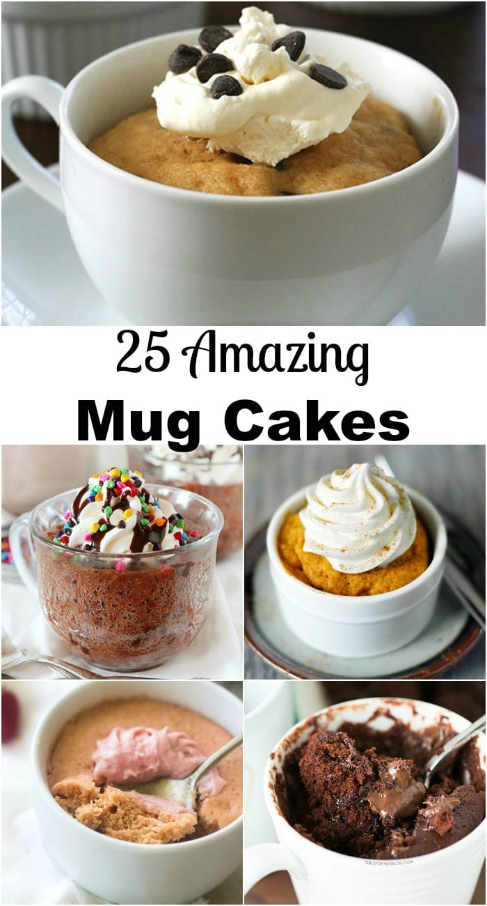 Dessert in Seconds! 25 Amazing Cakes in a Mug on willcookforsmiles.com