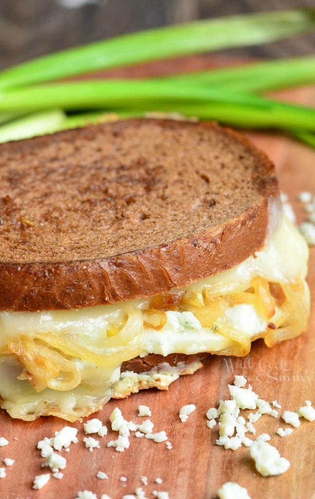 Gruyere and Caramelized Onion Grilled Cheese Will Cook For Smiles