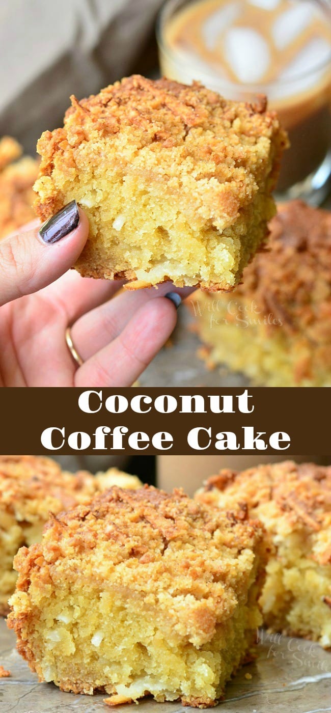 Coconut Coffee Cake collage 
