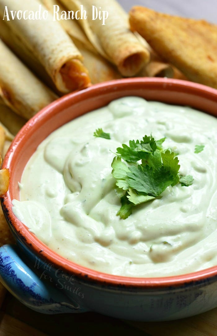 Avocado Ranch Dip | from willcookforsmiles.com