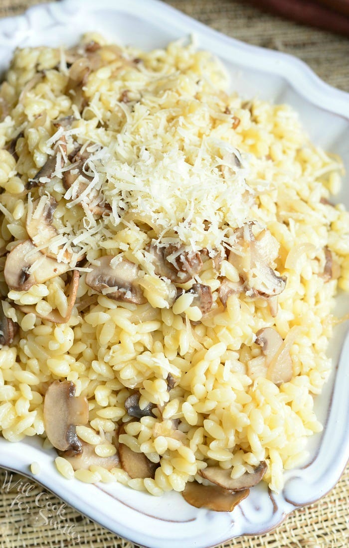 Parmesan Mushroom Orzo Will Cook For Smiles