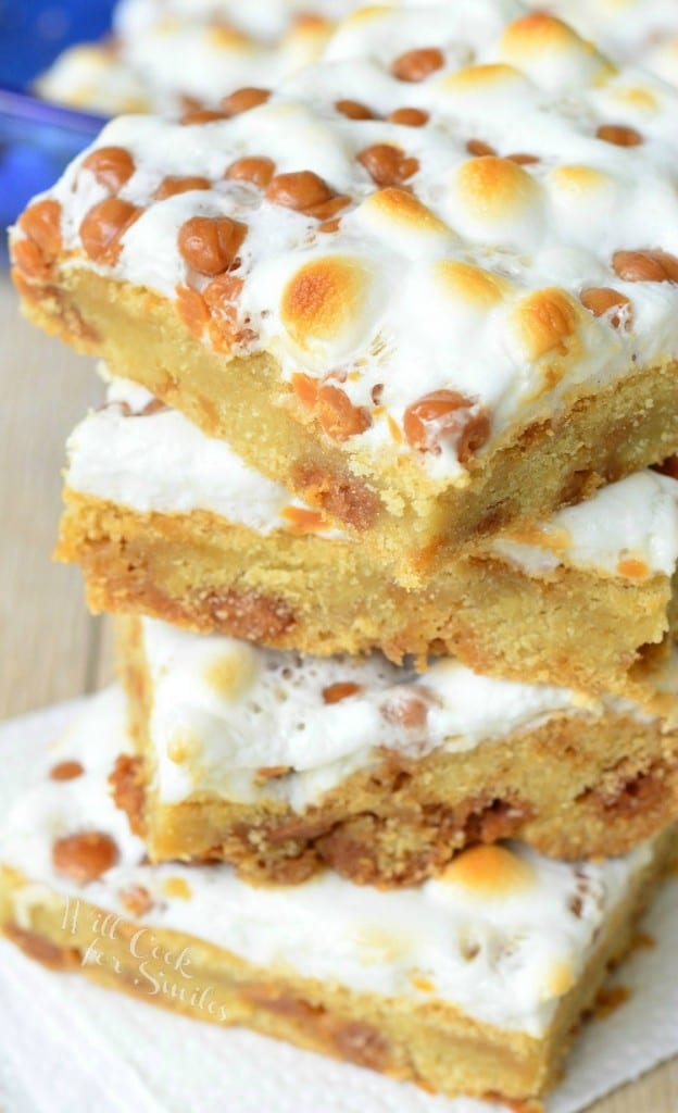 Caramel Marshmallows Cookie Bars Will Cook For Smiles
