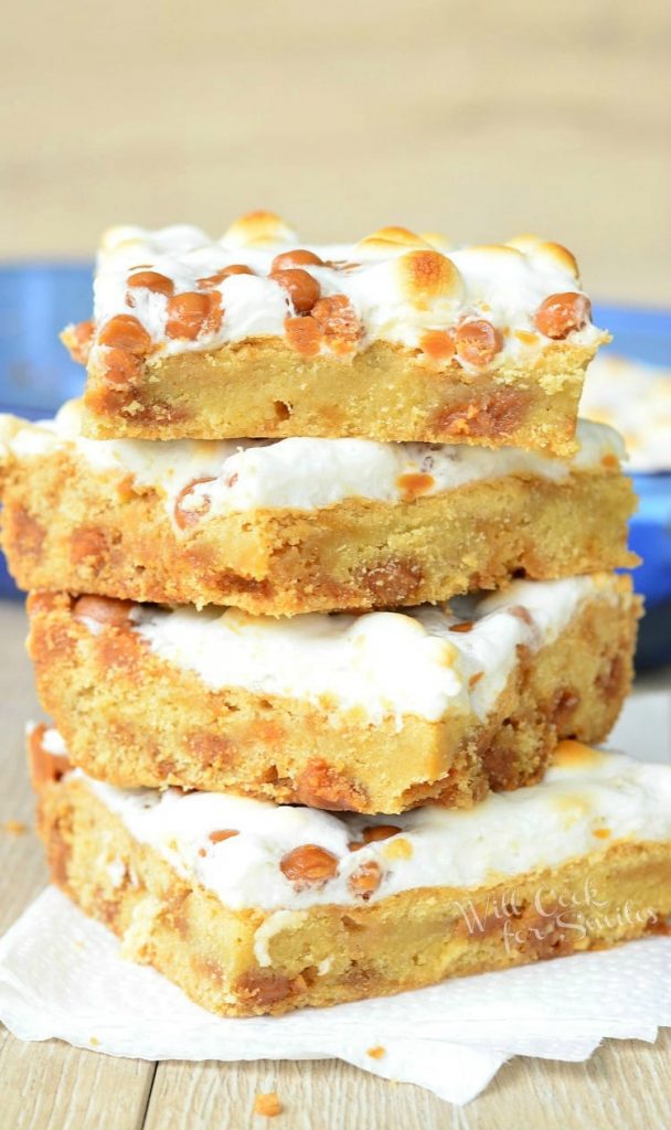 Caramel Marshmallows Cookie Bars Will Cook For Smiles