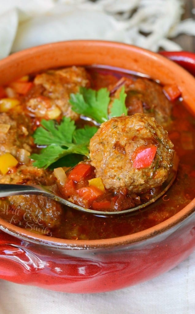 Mexican Meatball Soup Will Cook For Smiles