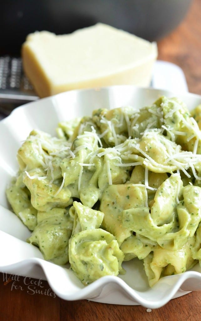 Pesto Alfredo Tortellini Easy Comforting Dinner Recipe