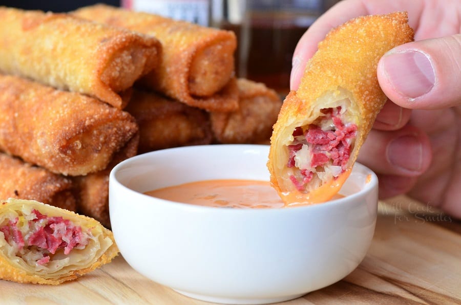 Reuben Egg Rolls Recipe - The Cookie Rookie®