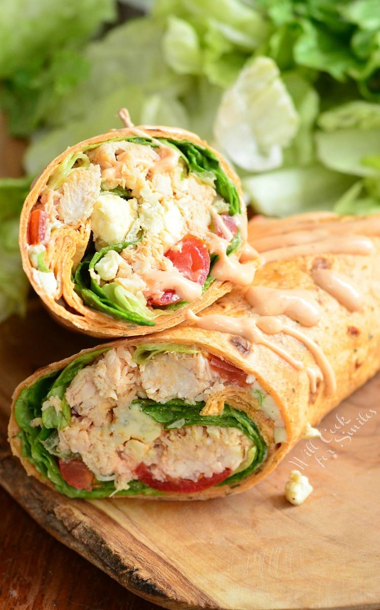 Buffalo Chicken Wrap with Homemade Ranch - Will Cook For 