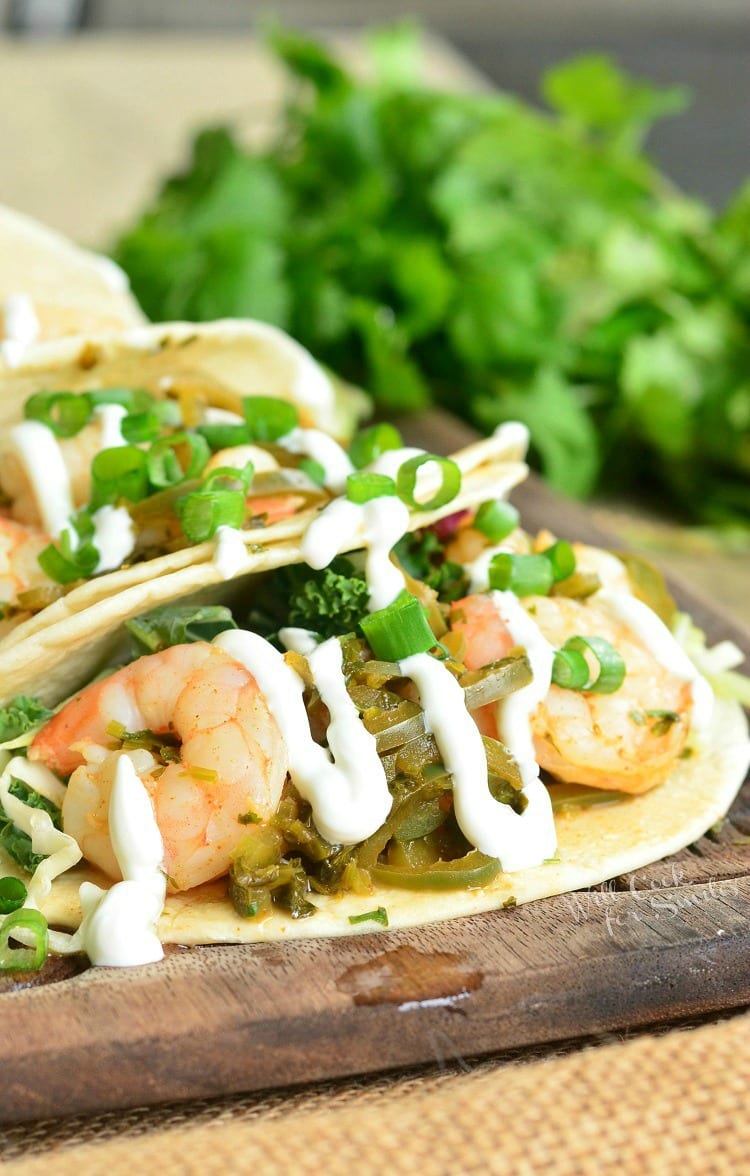 Tequila Lime Shrimp Tacos | from willcookforsmiles.com