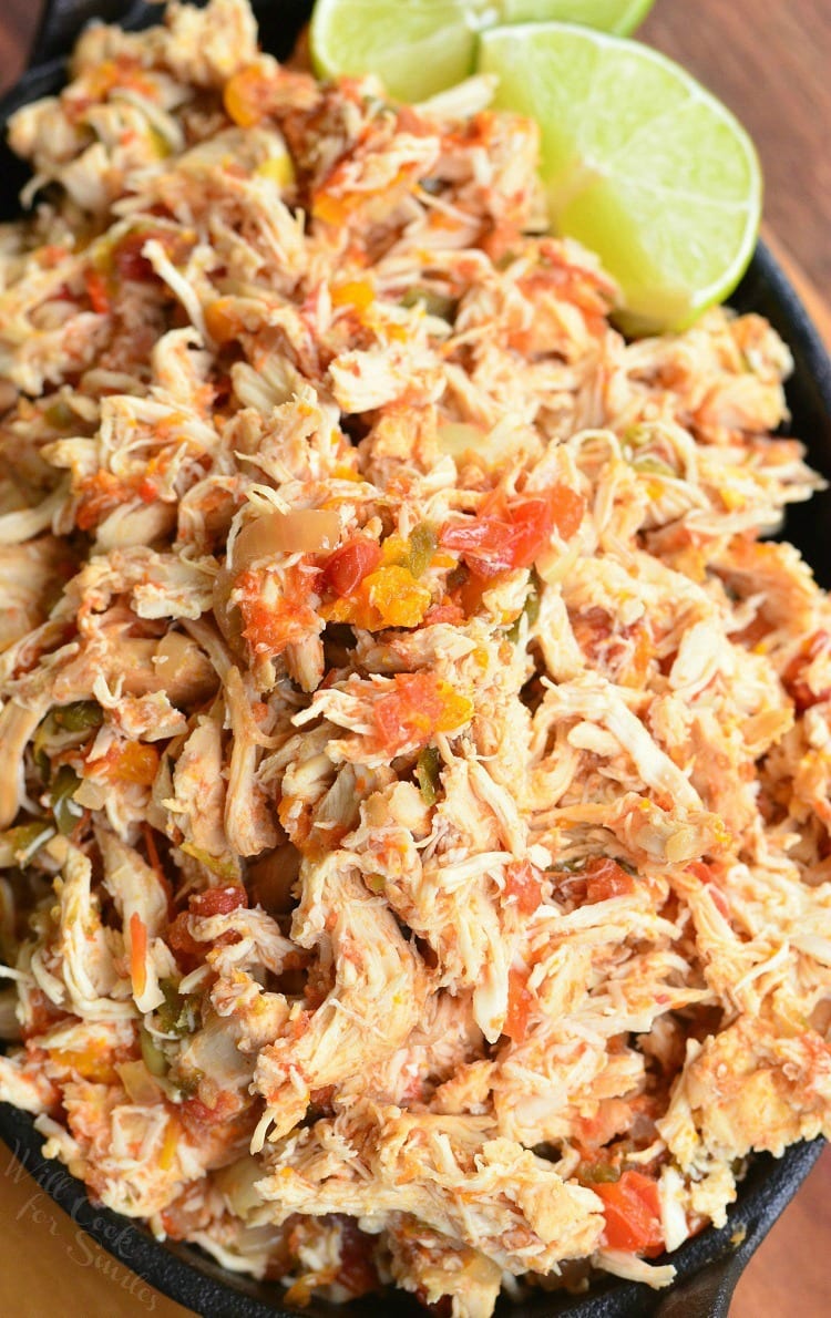 Crock Pot Shredded Salsa Chicken - Will Cook For Smiles