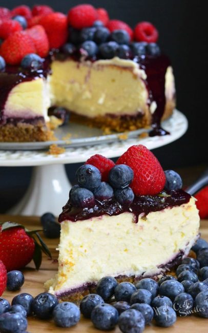 Mixed Berry Cheesecake - Will Cook For Smiles