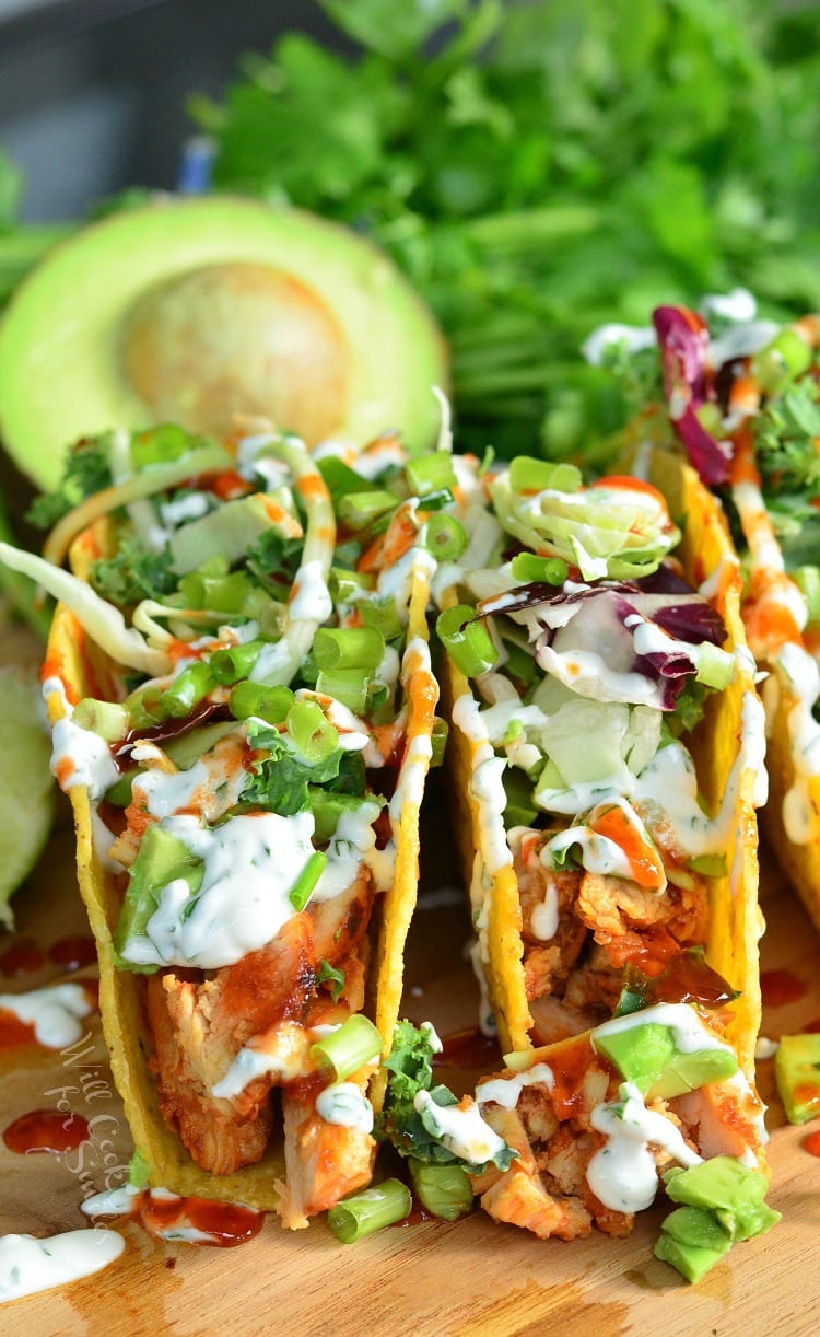 Sweet and Spicy Sriracha Chicken Tacos Will Cook For Smiles