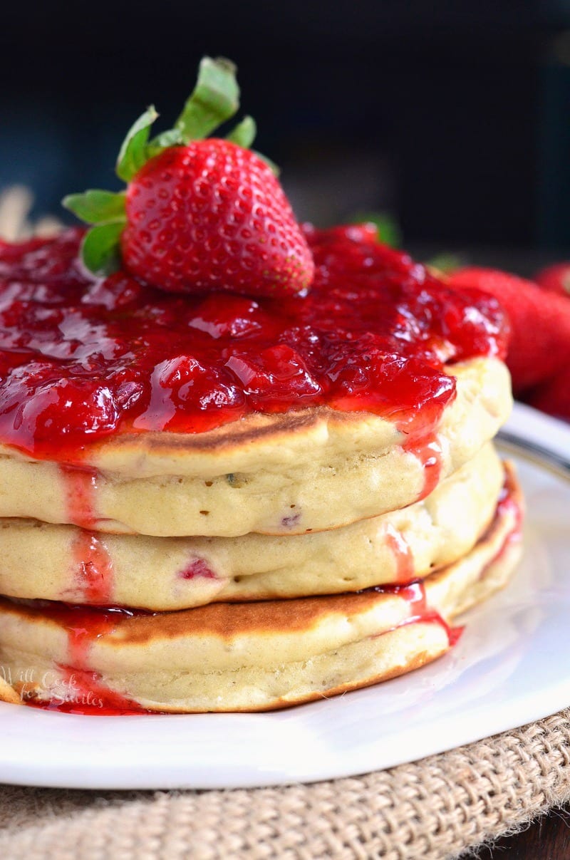 Strawberry Pancakes Will Cook For Smiles