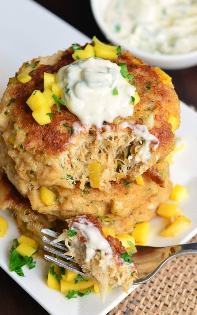 Spicy Mango Crab Cakes - Will Cook For Smiles