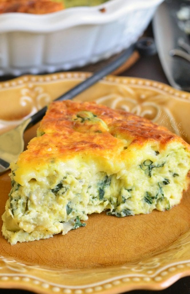 Spinach Artichoke Crustless Quiche - Healthier Quiche And Just As Tasty
