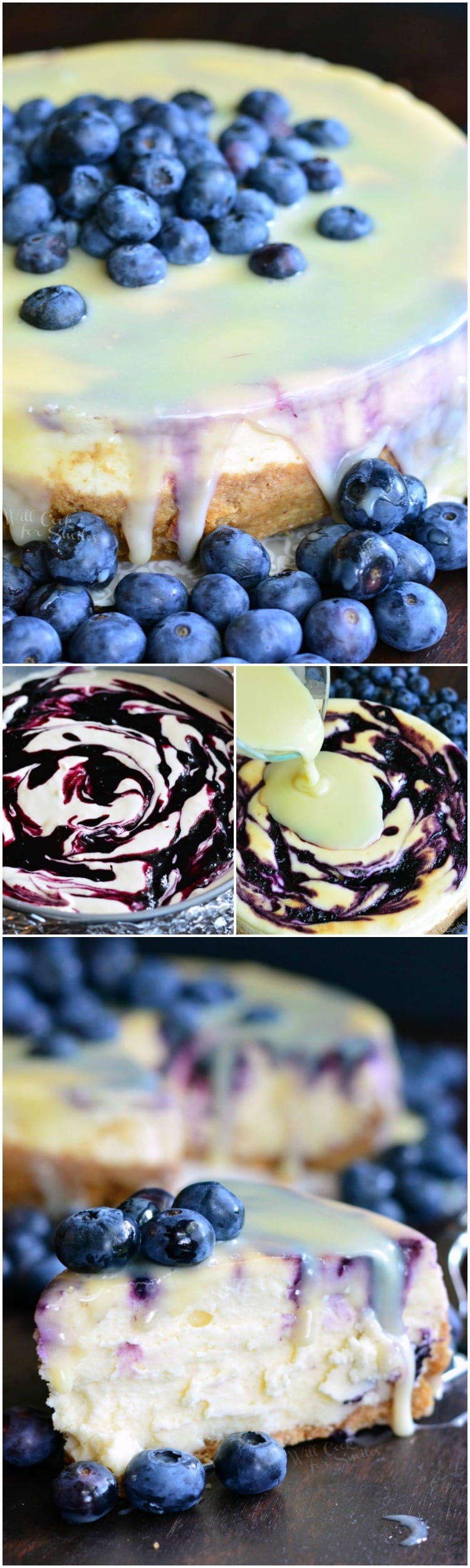 White Chocolate Blueberry Cheesecake - Will Cook For Smiles