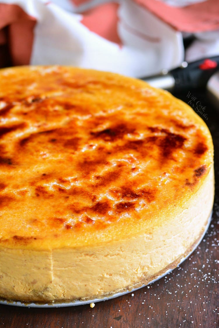 Creme Brulee Pumpkin Cheesecake
