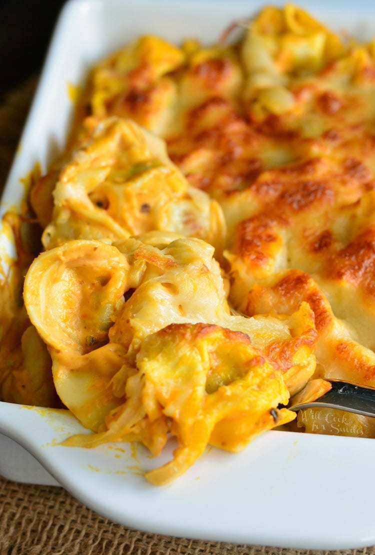 Spicy Three Cheese Pumpkin Tortellini Bake Will Cook For Smiles
