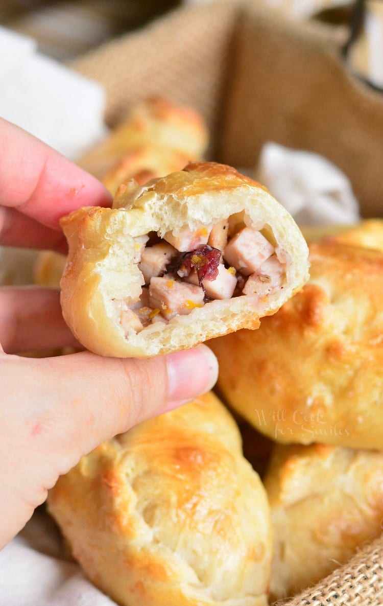 Turkey Cranberry Baked Piroshki