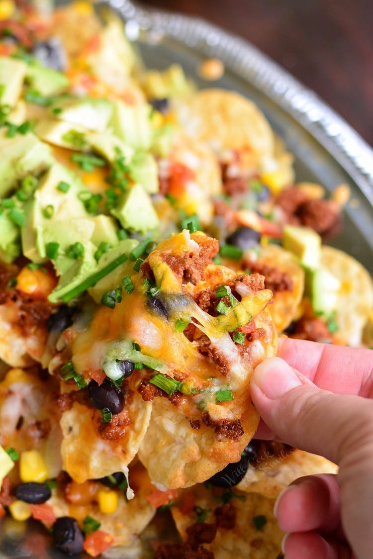 Loaded nachos with beans and chorizo - Chatelaine