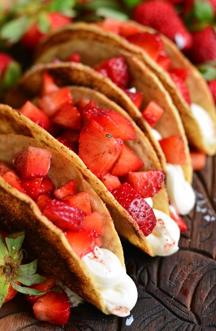 Cinnamon Strawberry Cheesecake Dessert Tacos Will Cook For Smiles