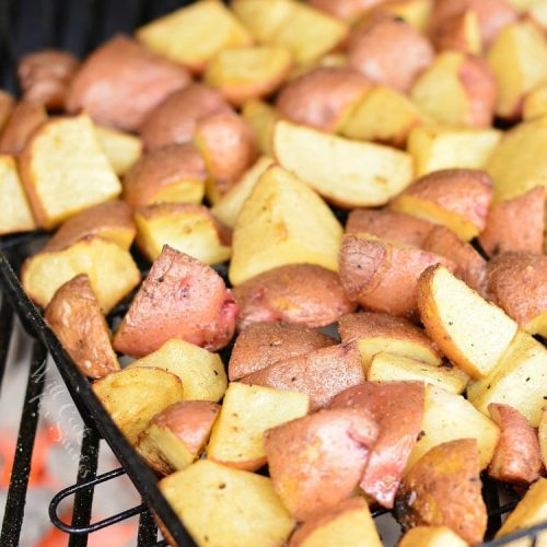 Grill Roasted Garlic Potatoes Will Cook For Smiles