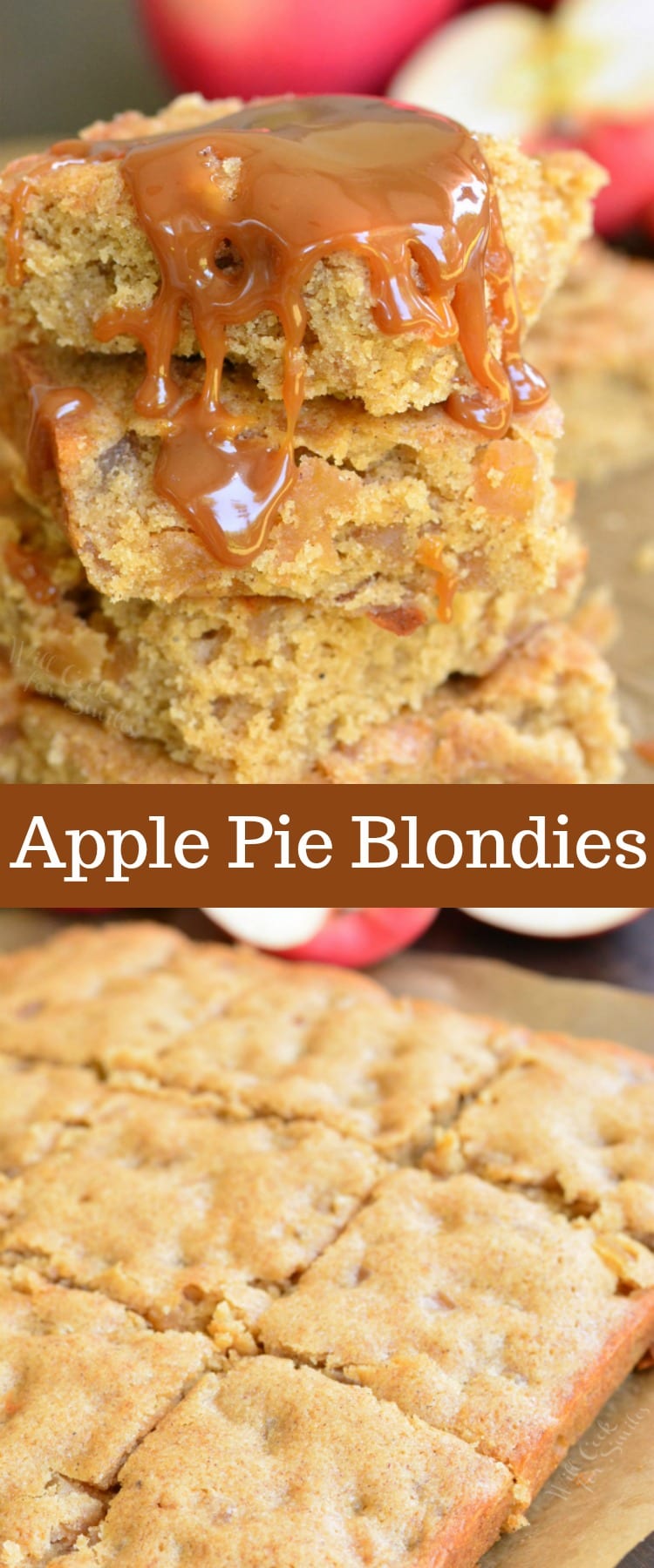 Apple Pie Blondies collage 