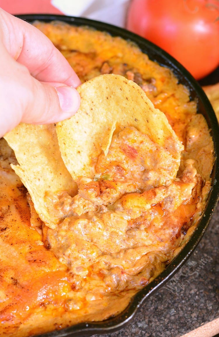 Ground Beef Taco Dip Crock Pot Recipes Beef Poster