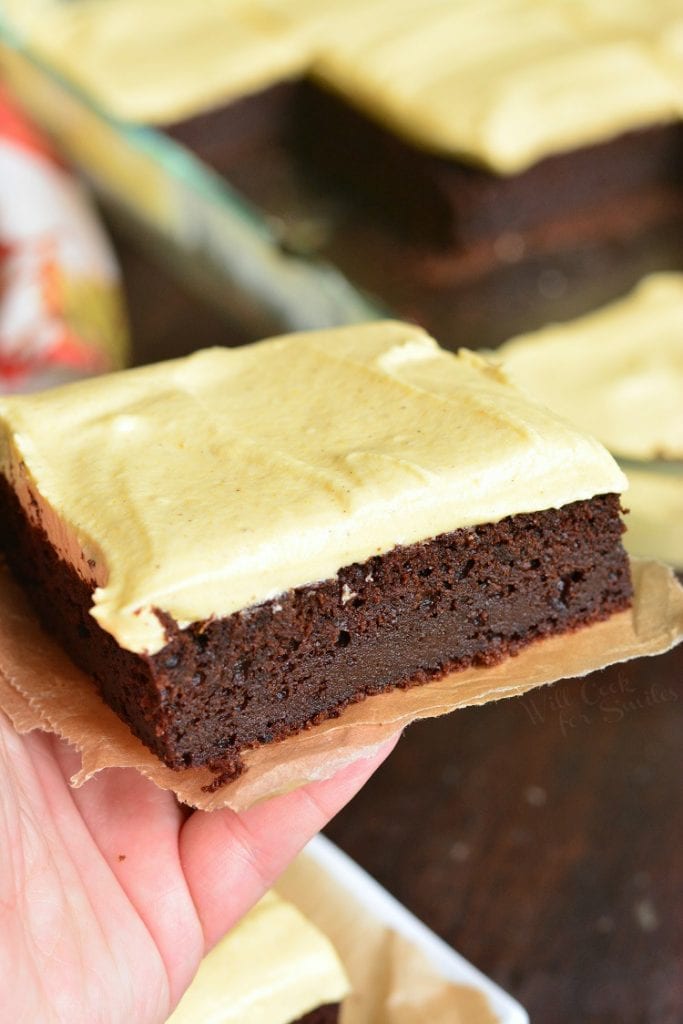 Frosted Pumpkin Brownies Will Cook For Smiles