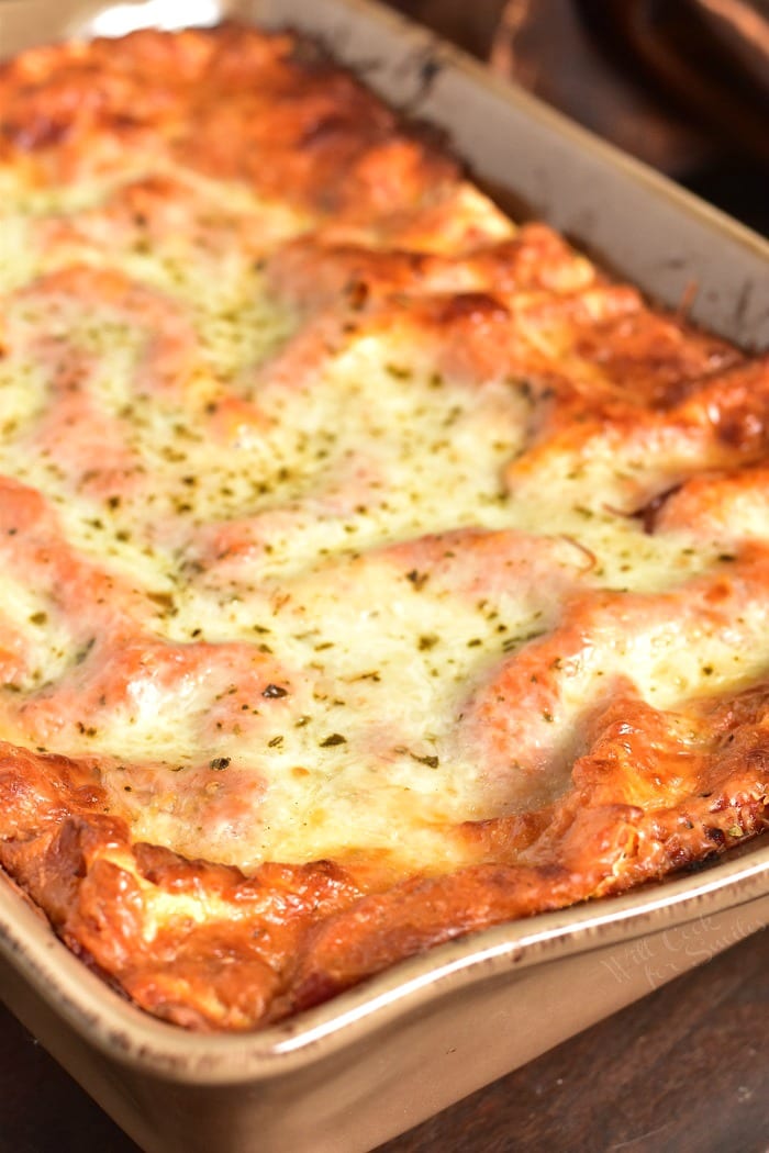 The BEST Lasagna in a baking pan 