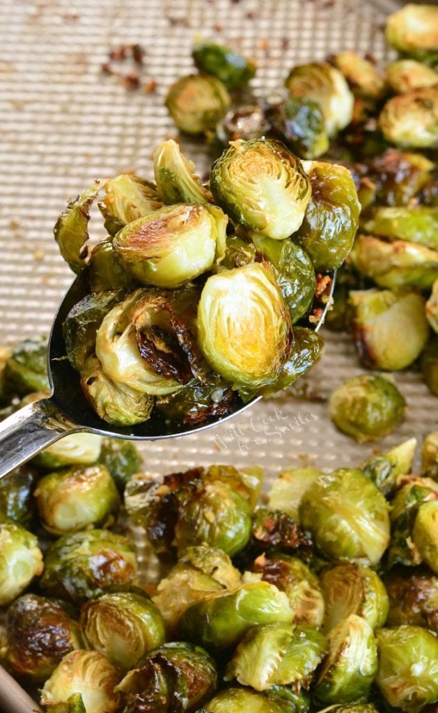 Brussels Sprouts Roasted with Garlic Butter Will Cook For Smiles