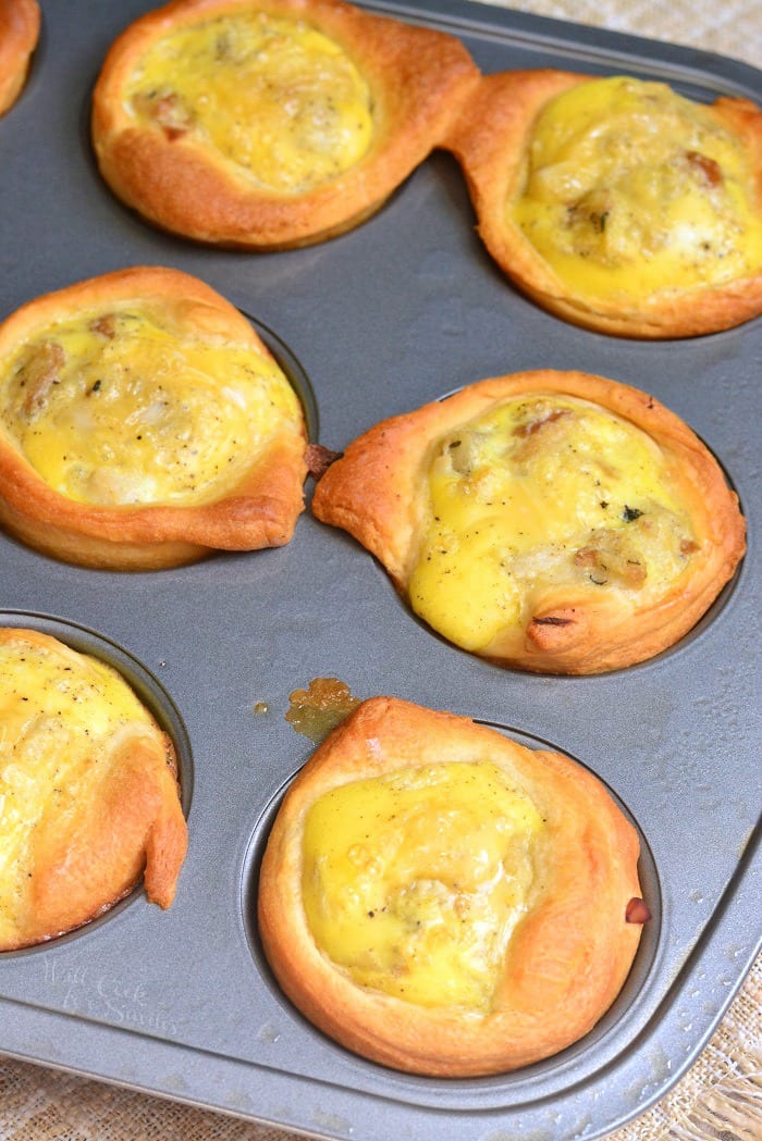 Leftover Turkey Recipe in a muffin tin 