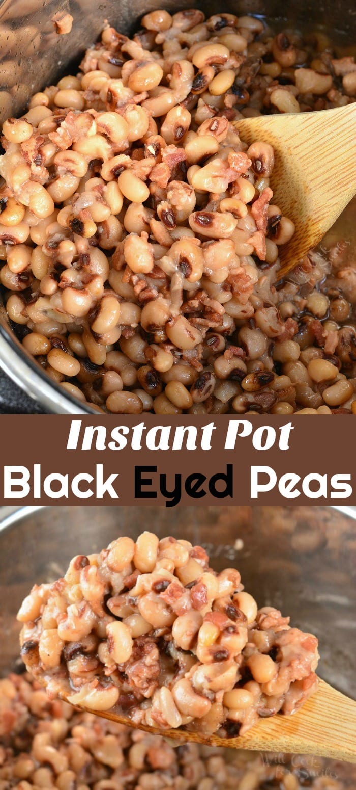 Instant Pot Black Eyed Peas collage 