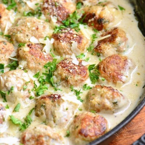 Garlic Parmesan Turkey Meatballs Will Cook For Smiles