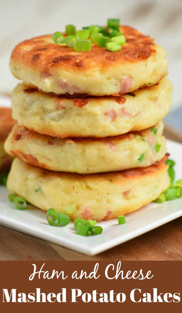 Ham and Cheese Mashed Potato Cakes Will Cook For Smiles