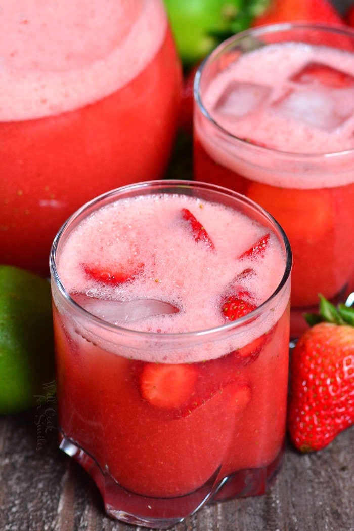 Strawberry Agua Fresca. A perfect summer drink with refreshing blend of strawberries, water, sugar, and lime juice is a great light alternative to juices and sodas.