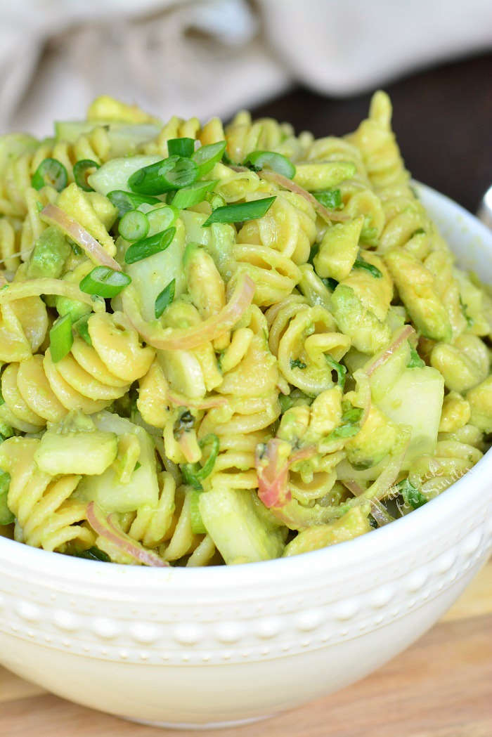 Pasta Salad in a bowl 