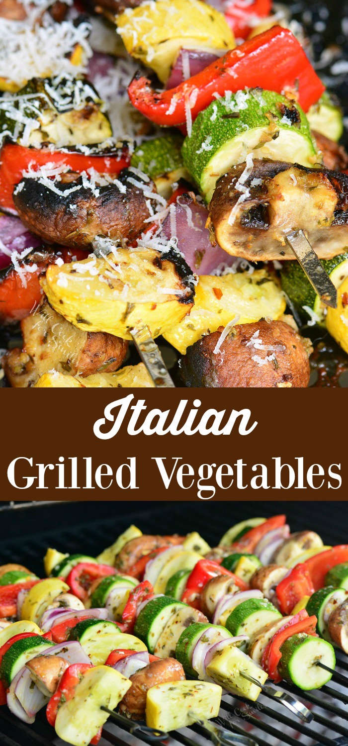 Italian Grilled Vegetables collage