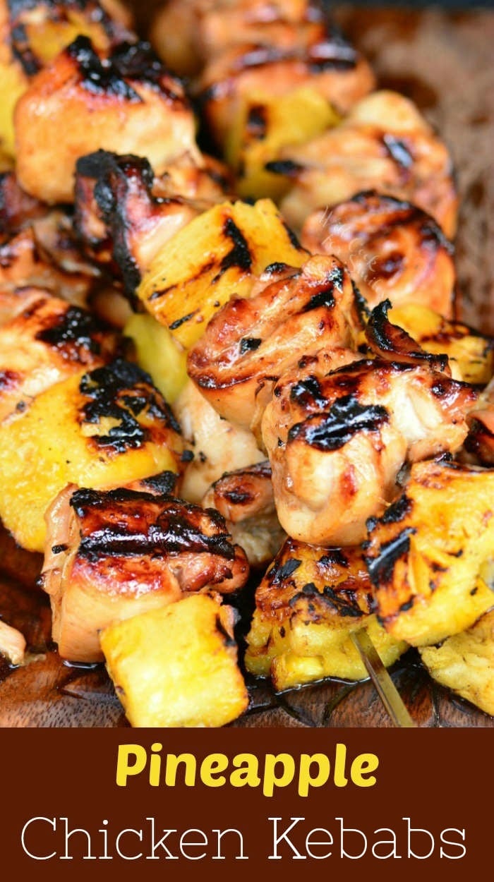 Grilled Pineapple Chicken Kabobs