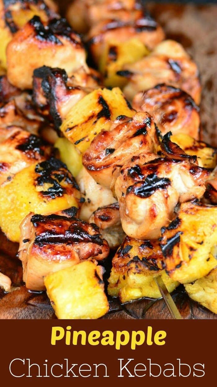 Grilled Pineapple Chicken Kabobs Grilled Pineapple Chicken Kabobs