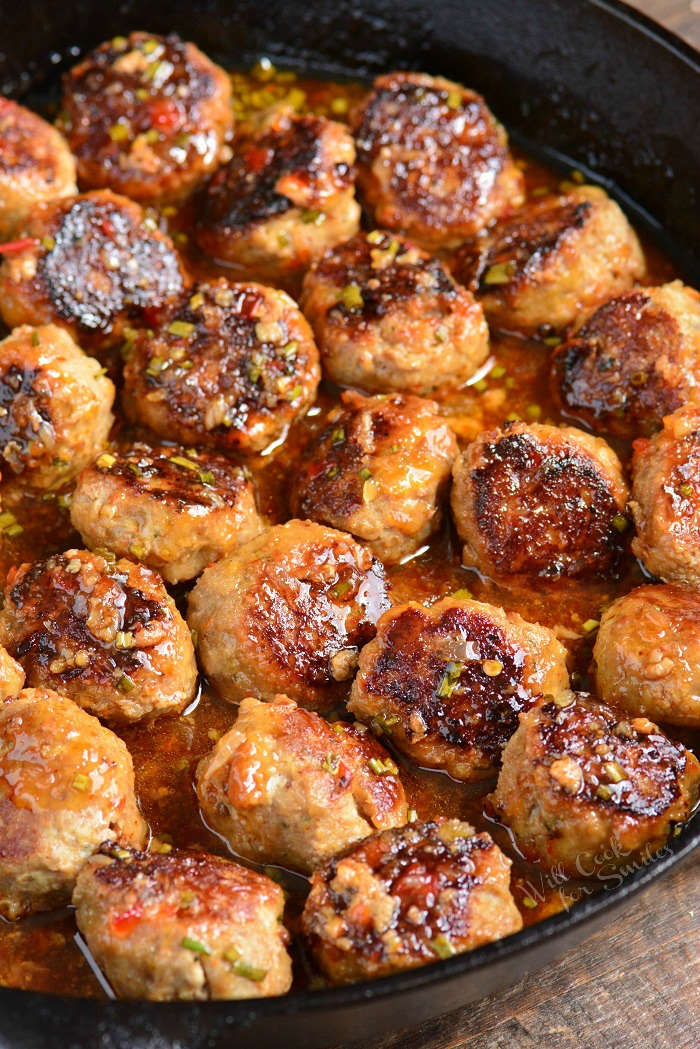 Sweet Chili Turkey Meatballs-image