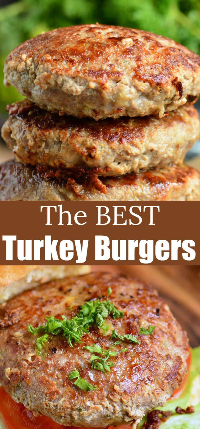 turkey burgers collage