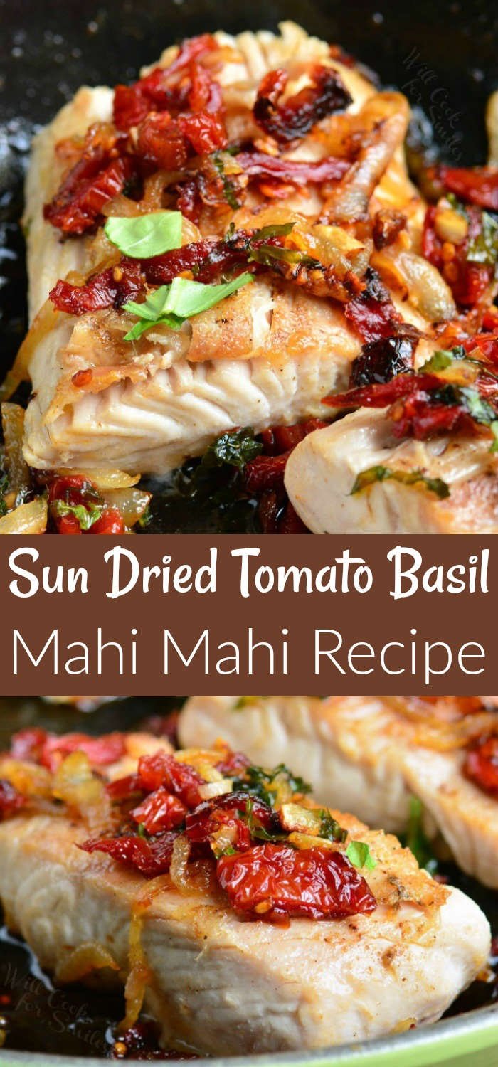 mahi mahi recipe collage