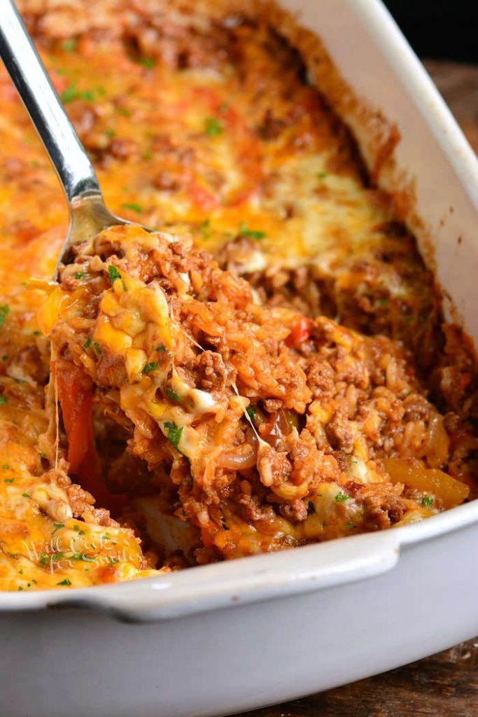 Beef Enchilada Rice Casserole Localizador