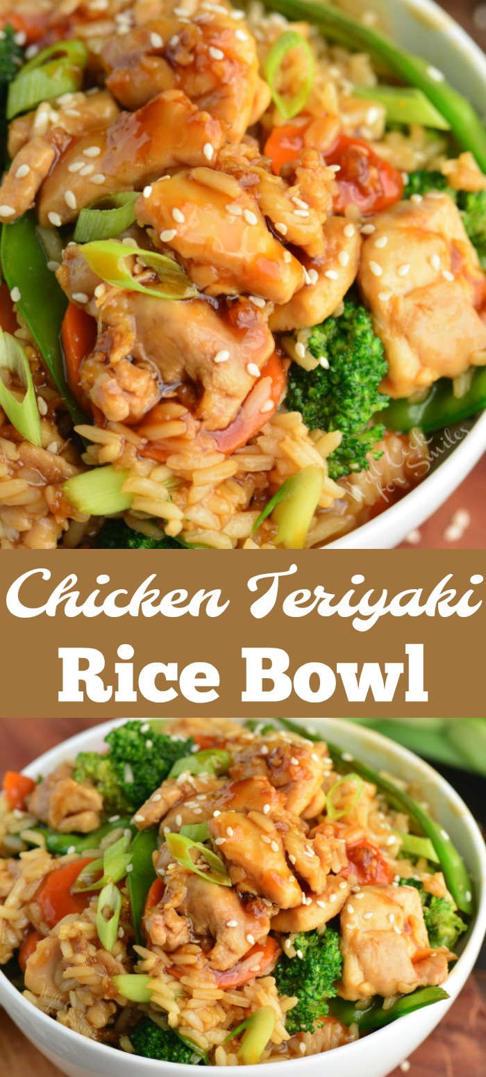 Chicken Teriyaki Rice Bowl - Will Cook For Smiles