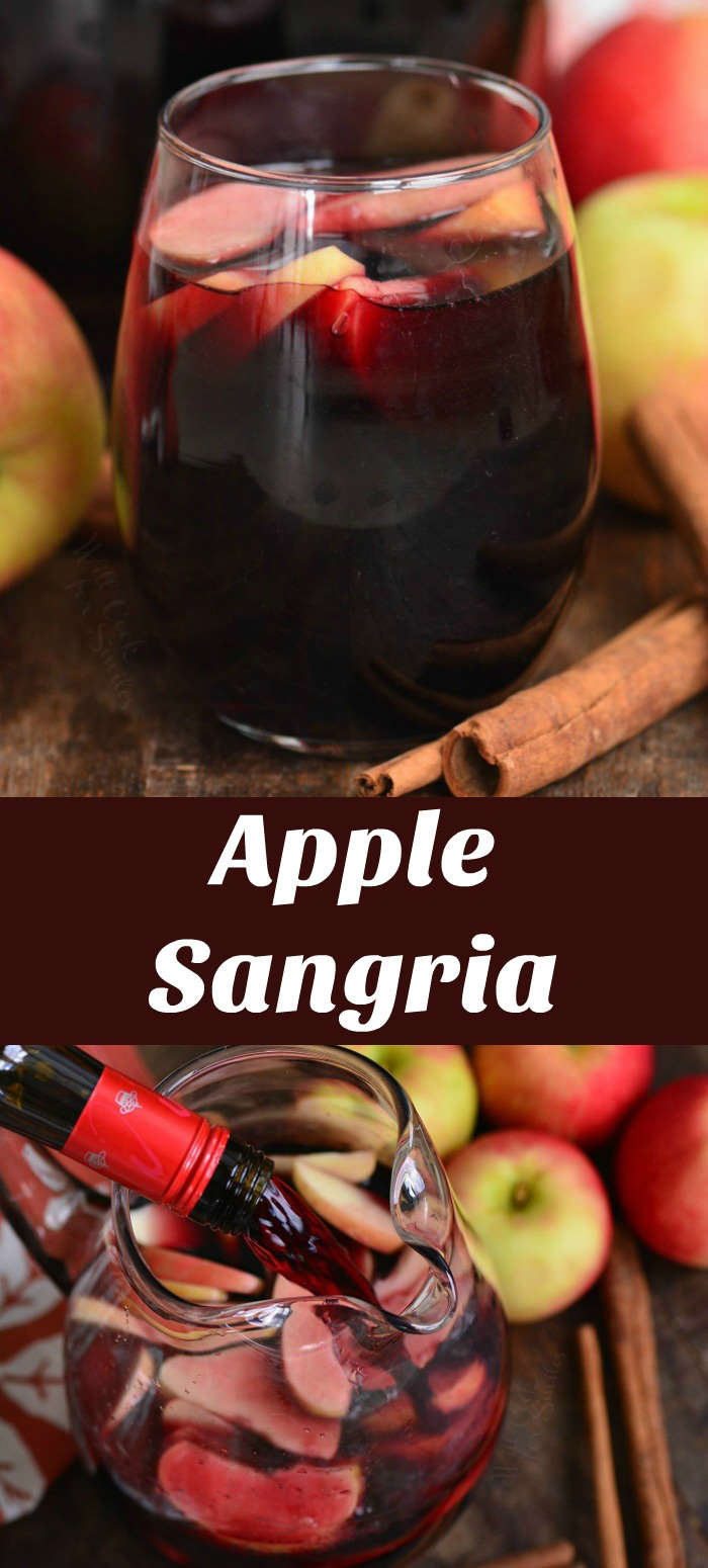 apple sangria collage