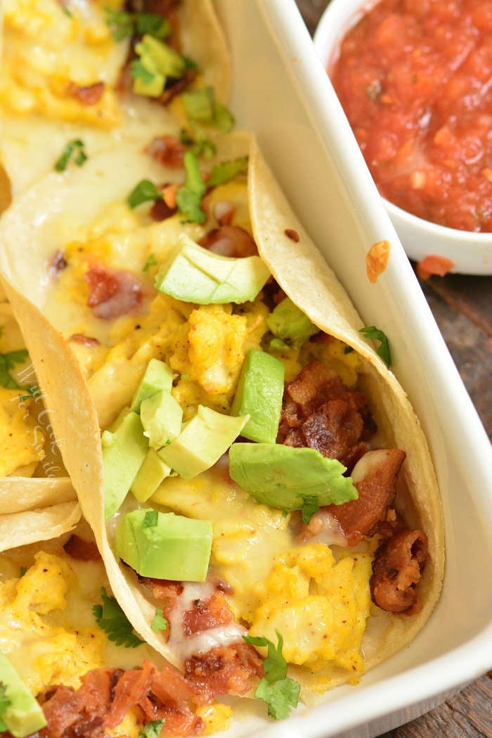 breakfast taco close up 